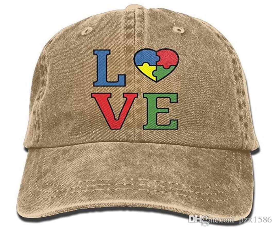 

pzx Baseball Cap for Men Women Autism Love Puzzle Mens Cotton Adjustable Jeans Cap Hat Multicolor optional7884884, Khaki