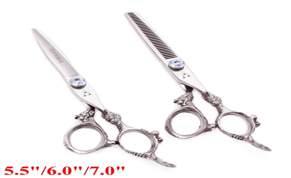 

Professional Hairdresser Scissors Set for Cutting Hair with Dogs Shears Trimming 55 91087516195