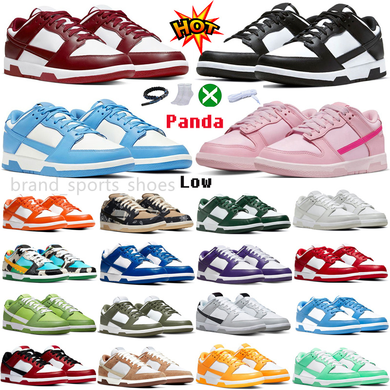 

2023 Padan Casual Shoes Outdoor Designer men women sneakers GAI White Black UNC Photon Dust Sail Active Fuchsia Paisley Green mens low trainers sports shoe size 36-47, Color #panda