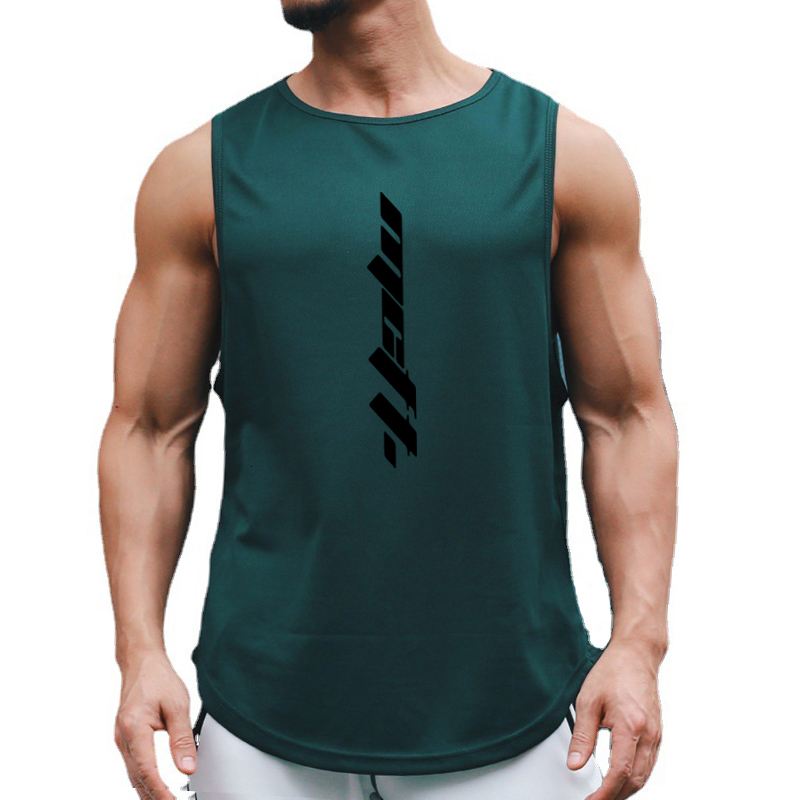 

Men's Tank Tops Muscleguys Gym Clothing Men Workout Tank Top Bodybuilding Vest Mesh Fitness Sleeveless Shirt Mens Sports Basketball Jerseys 230508, Blue