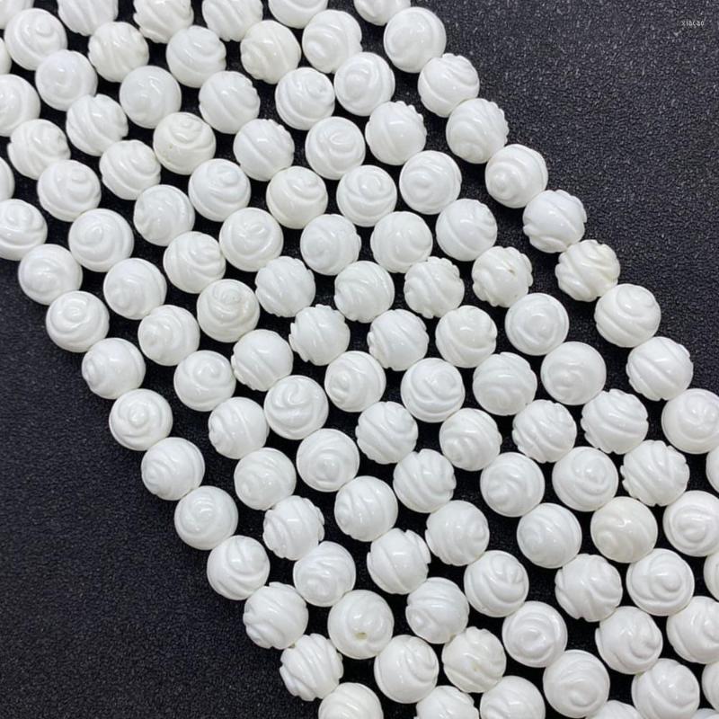 

Beads Vintage Natural Shell Round High Quality Loose DIY Charm Jewelry Making Accessories Ladies Necklace Bracelet Pendant