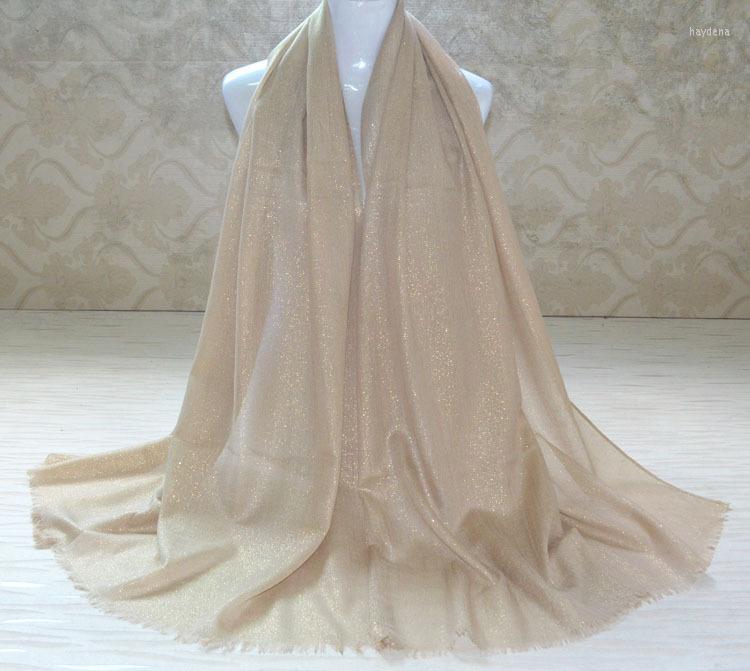 

Scarves Scarfs For Ladies Muslim Viscose Hijab Paillette Scarf Glitter Shawls Solid Color Women With Lurex