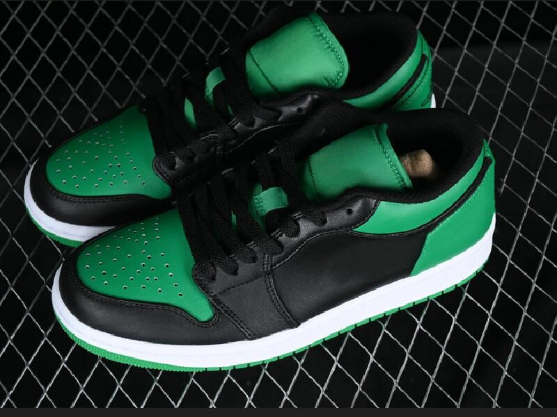 

Limited Edition 1 Low Mens Basketball Designer Shoes Black Lucky Green White Womens Fashion Sport Zapatos Chaussures Sneakers Size36-46