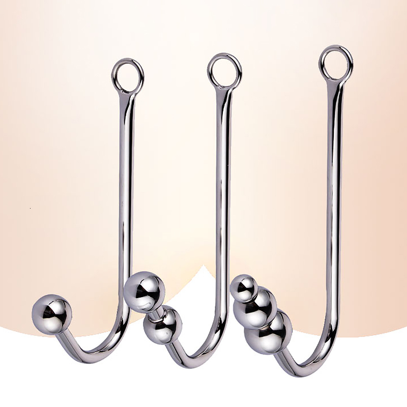 

Anal Toys Anal Hook Stainless Steel Sex Toys for Man Metal Butt Hook Dilator Prostate Massager Chastity Device Anal BDSM Gay Fetish Toys 230508