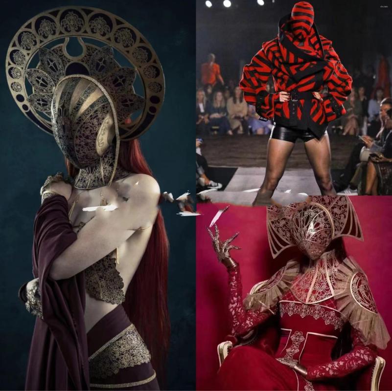 

Stage Wear Theater Style Unveiled Red Series Of High-end Costumes Produced By Men And Women, As picture show