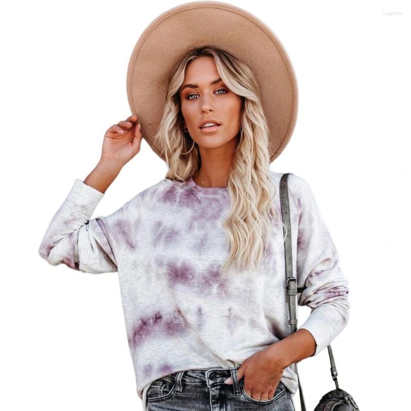 

Women's Blouses Female Blouse Loose Ladies Bottom Top Relaxed Fit Round Neck T-shirt