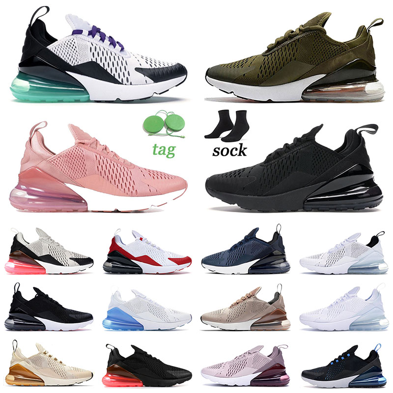 

Outdoor Shoes 270s Running Sports triple black white Sneakers Athletic Dusty Cactus Navy Blue University Red Hot punch Men Women Trainers White Anthracite Tea Berry, 40-45 black bule