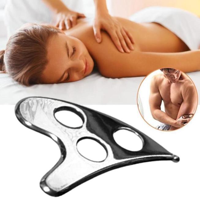 

1Pcs Metal Body Scraper Gua Sha Skin Scraping Board Face Neck Back Beauty Massage Plate Relieve Pain Health Care Tools 2207159348257