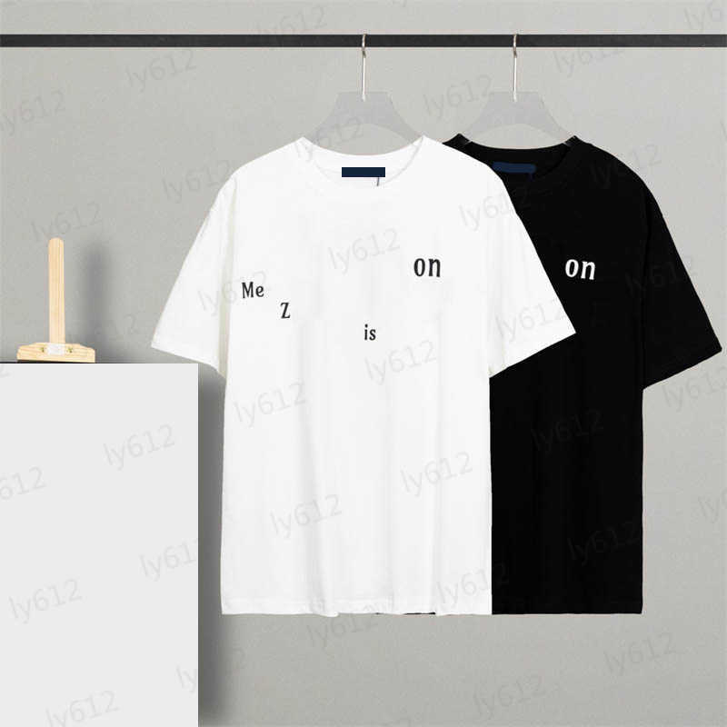 

Summer Spring White Designer Mens T Shirts Luxury Casual Loose Fitting Brand Letter Logo Pattern Printed Pullover Pure Cotton Round Neck Short Sleeved T-shirt, 20