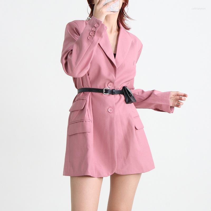 

Women' Suits Pink Color Women Blazer Fashion Full Sleeves Lady Coat Jackets Clothes