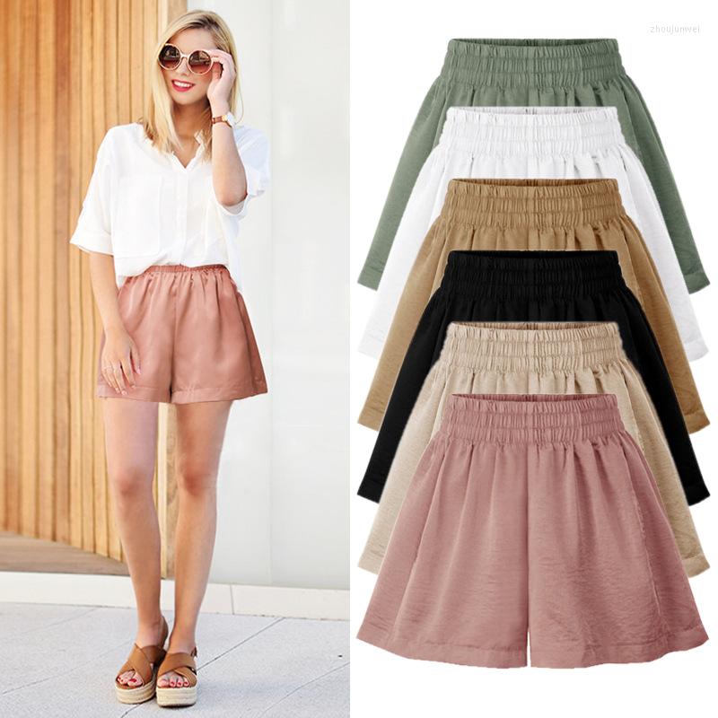 

Women's Shorts Fashion Summer Women High Waist Loose Female Slacks 8004, Black