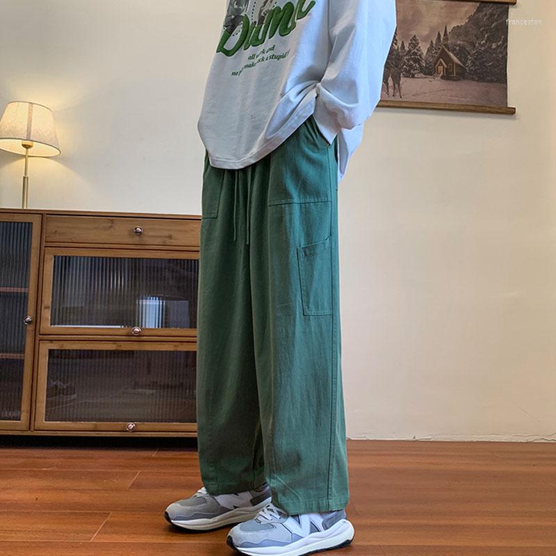 

Men's Pants Mens Cargo Loose Multi Pocket Camouflage Street Joggers Plus Size Long Trousers -5XL, Dark khaki