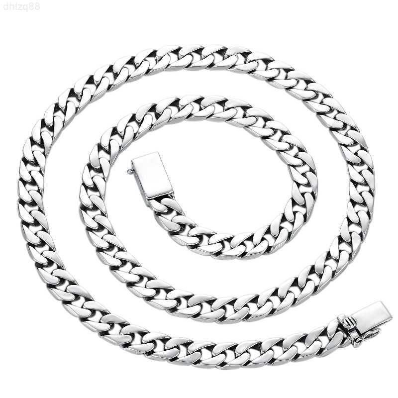 

7mm 925 Sterling Silver Italian Women Diamond Cut Miami Cuban Curb Link Thick Chain Mens Big Chunky Necklace Jewelry
