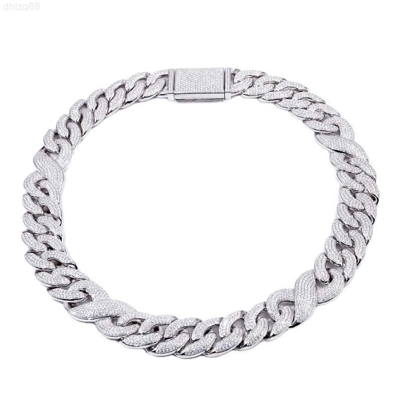 

Tianyu High End Customized Iced Out Heavy Gold Cuban Link Chain Necklace Lab Diamond Chain Necklace for Men