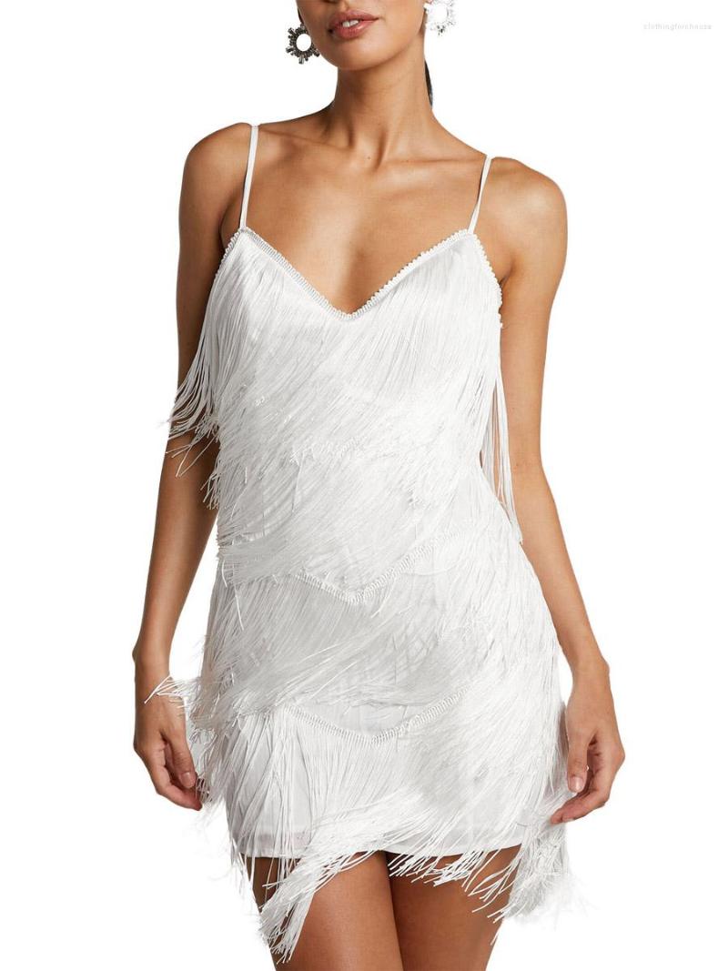 

Casual Dresses Women Halter Backless Glitter Dress Bodycon Side High Slit Elastic Mini For Party Night Clubs Bars, 13-white