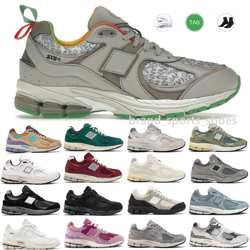 

2002R Casual Shoes Protection Pack Rain On Cloud Phantom Designer Athletic Sneakers Light Grey Marblehead OG 2002 R Salehe Bembury Trainers Runners, Color #17