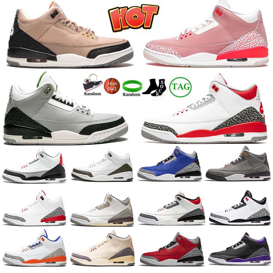 

Basketball Shoes For Men Women Jordans3 3s Military Black Cat Sail Thunder White Oreo Cactus Jack Blue University Infrared Cool Grey Mens Sports Sneakers 35-47, J8