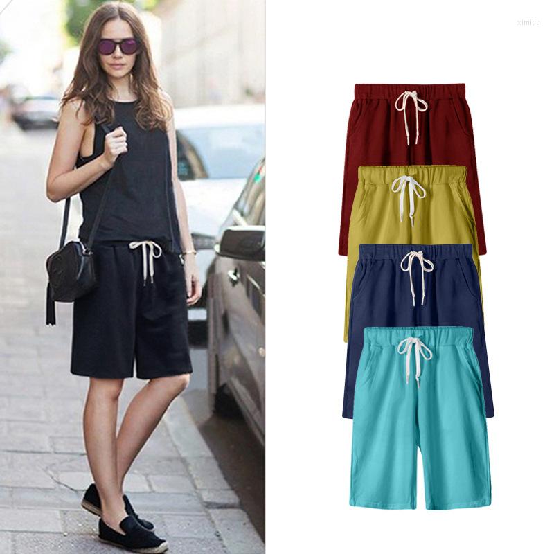 

Women' Pants Summer Female Five Thin Outer Wear Women Slacks Casual Harem Half Beach 9600, Black