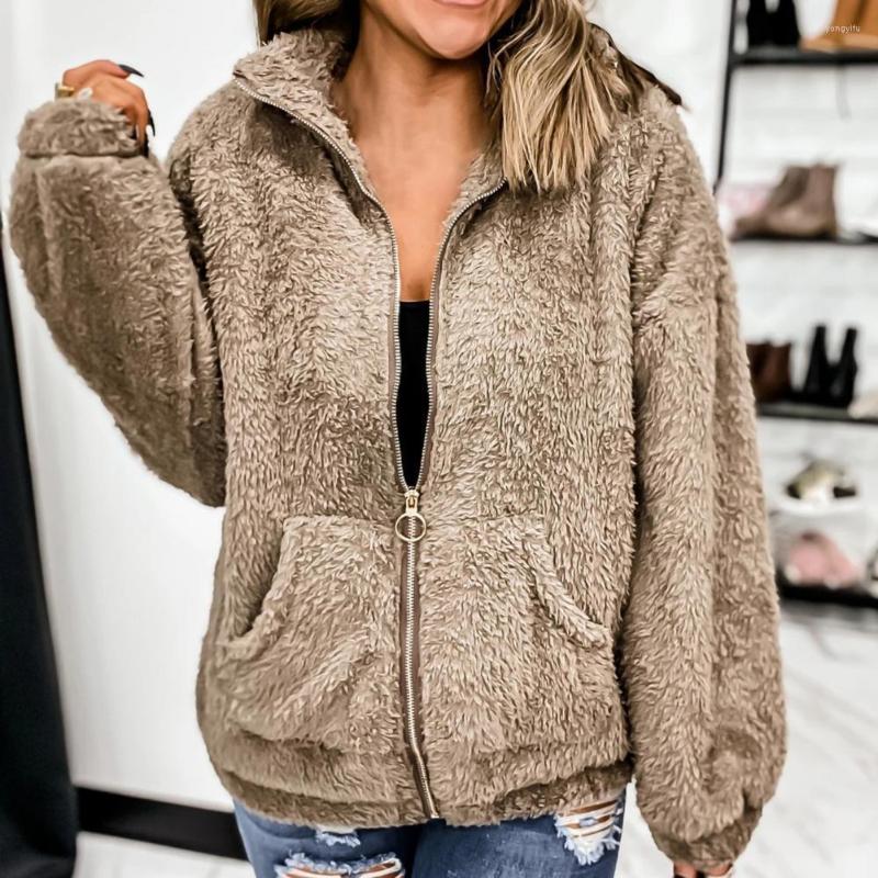 

Women's Jackets Winter Women Double-sided Lamb Velvet Jacket Thick Warm Coat Long Cotton Clothing Vevlet Cardigan, Blue