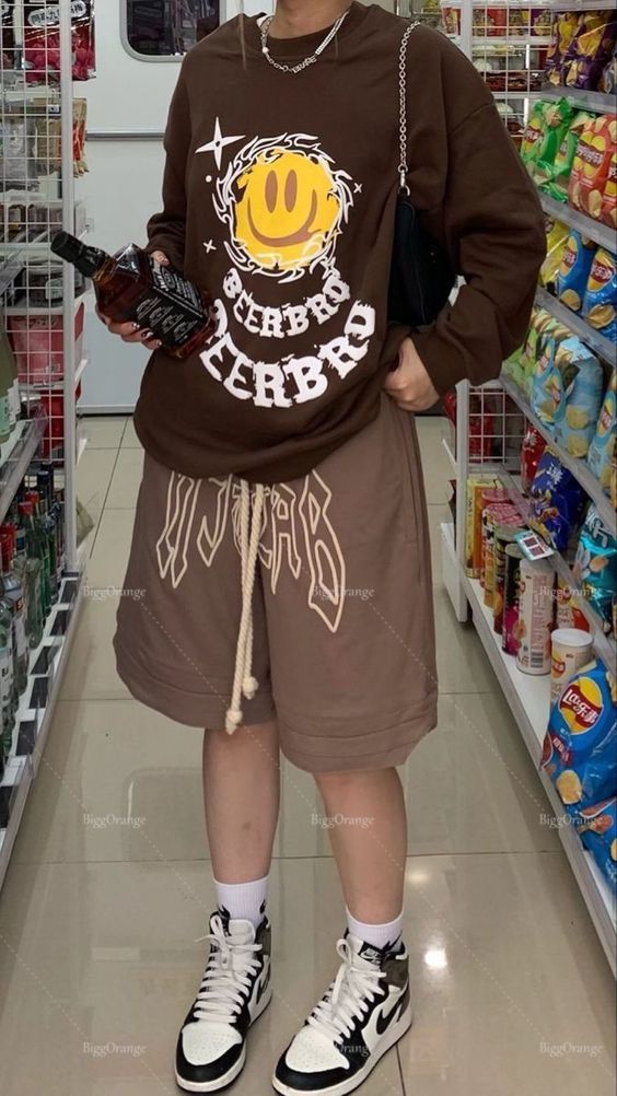 

Womens Shorts Vintage streetwear letter elastic waist loose outer wear womens shorts summer casual couple fivepoint 230508, Blue