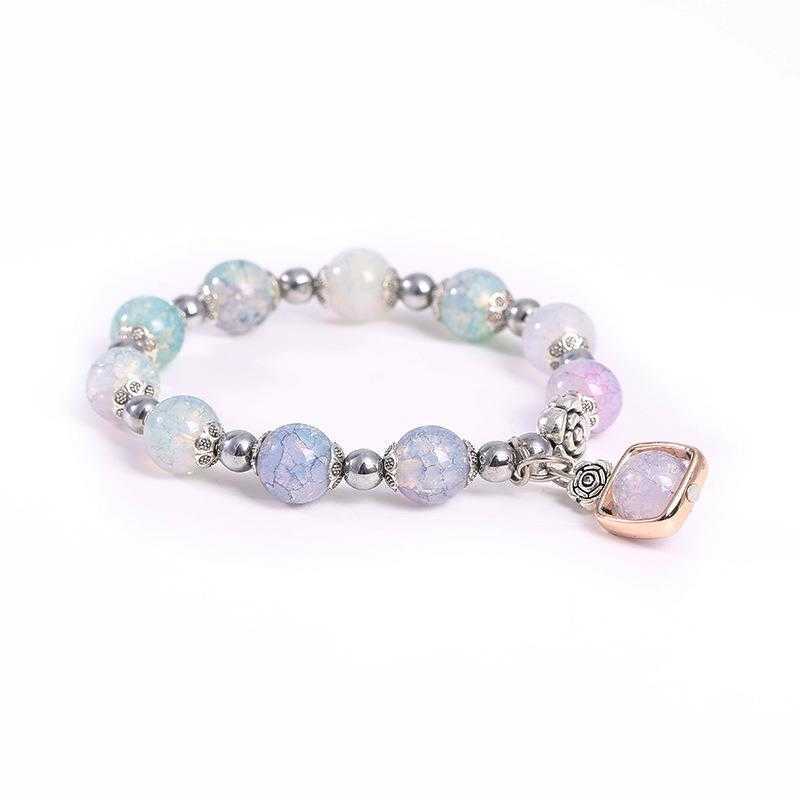 

Fashion Creative Imitation Crack Stone Bracelet Micro Glass Bead