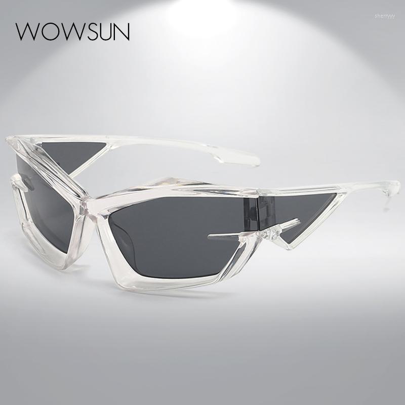 

Sunglasses WOWSUN Punk Y2K Fashion For Men And Women Designer Trend Elegant Ladies Goggles Uv400
