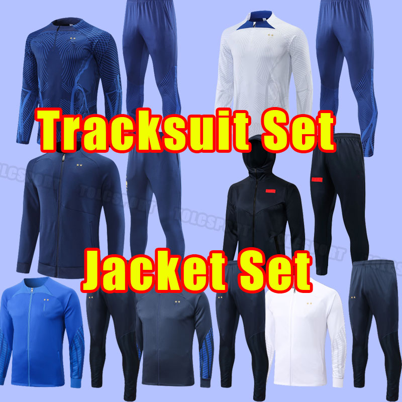 

2022 2023 Maillots de football French soccer tracksuits 2023 BENZEMA MBAPPE GRIEZMANN POGBA 22 23 24 Francia KIMPEMBE FEKIR Kante tracksuit jacket hoodies men, As shown