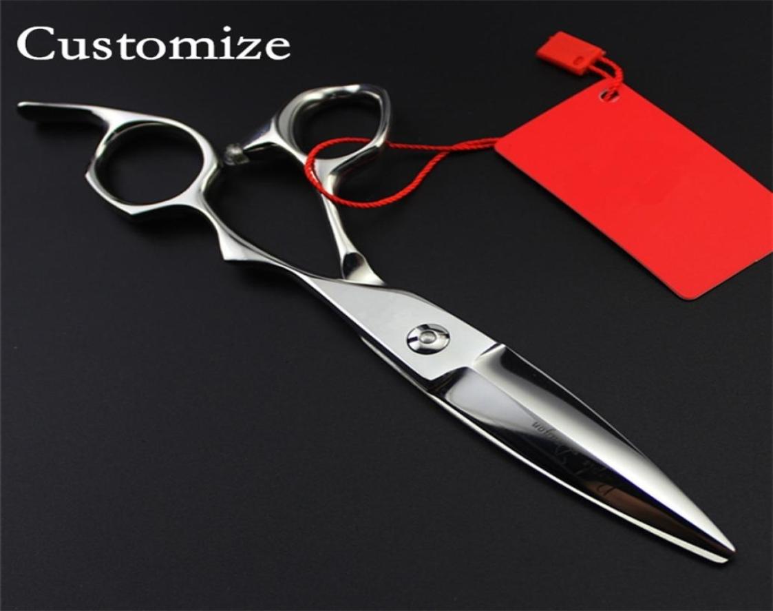 

Customize Upscale Germany 440c 6 inch Willow cut hair scissors cutting barber tools makas shears hairdressing scissors 2206277683140