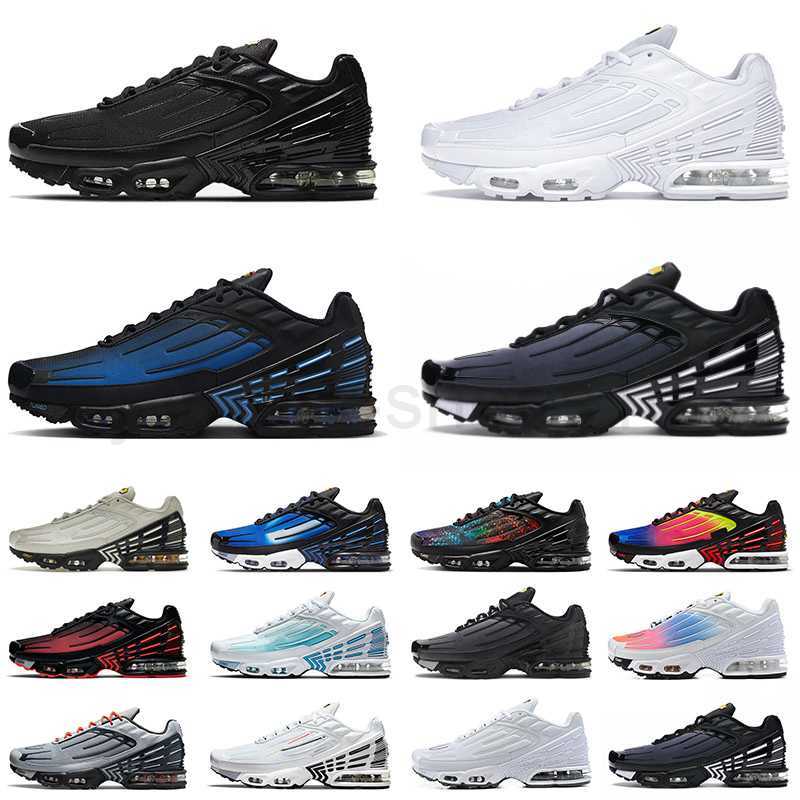 

tn 3 tn plus 3 running athletic shoes mens womens obsidian black white wolf grey olive royal blue repeat print trainers tn3 tennis sneakers big size 36-46 2.5, 40-46 (3)