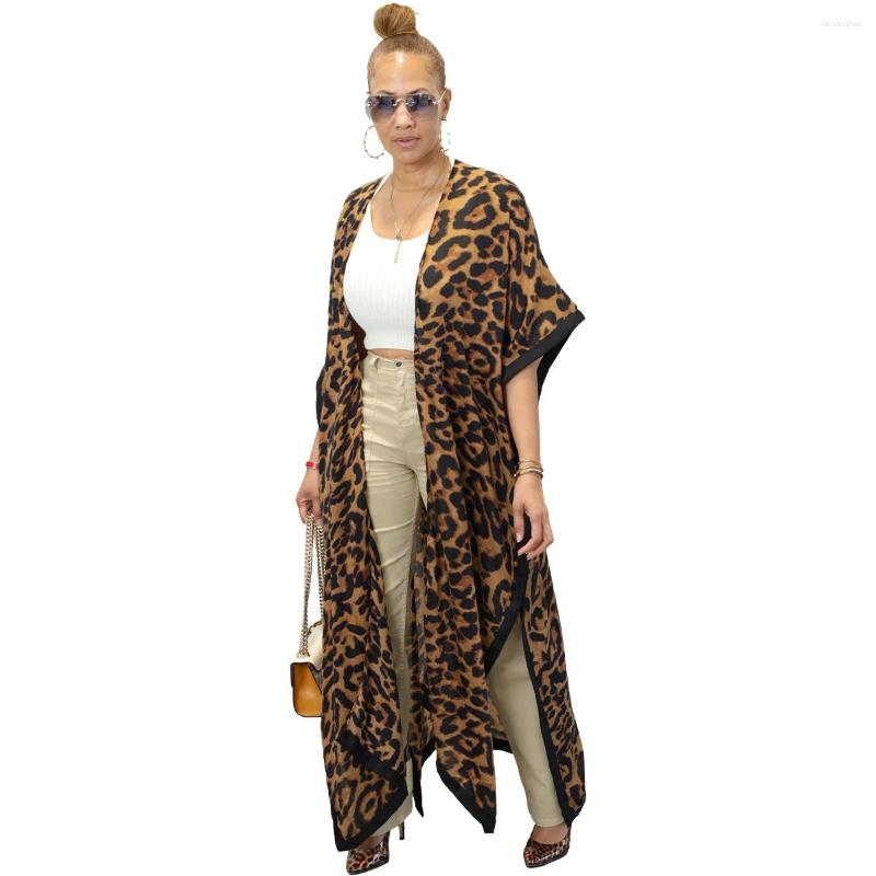 

Women' Swimwear Easy Printing Leopard Grain Cardigan Cloak, Leopard grain yellow