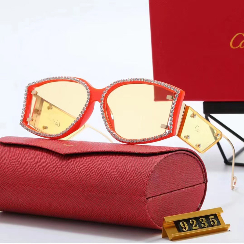 

Fashion Designer Sunglasses For Women Classic Eyeglasses Goggle Outdoor Beach Sun Glasses For Man Woman With Box 9235