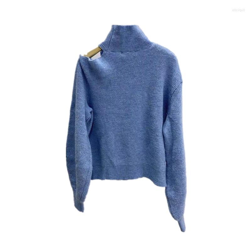 

Women' Sweaters Women Sweater Pullover Knitted Turtleneck Loose High Street Chic Stunning Fashion Design Trendy Stylish Elegant Casual M, Picture shown