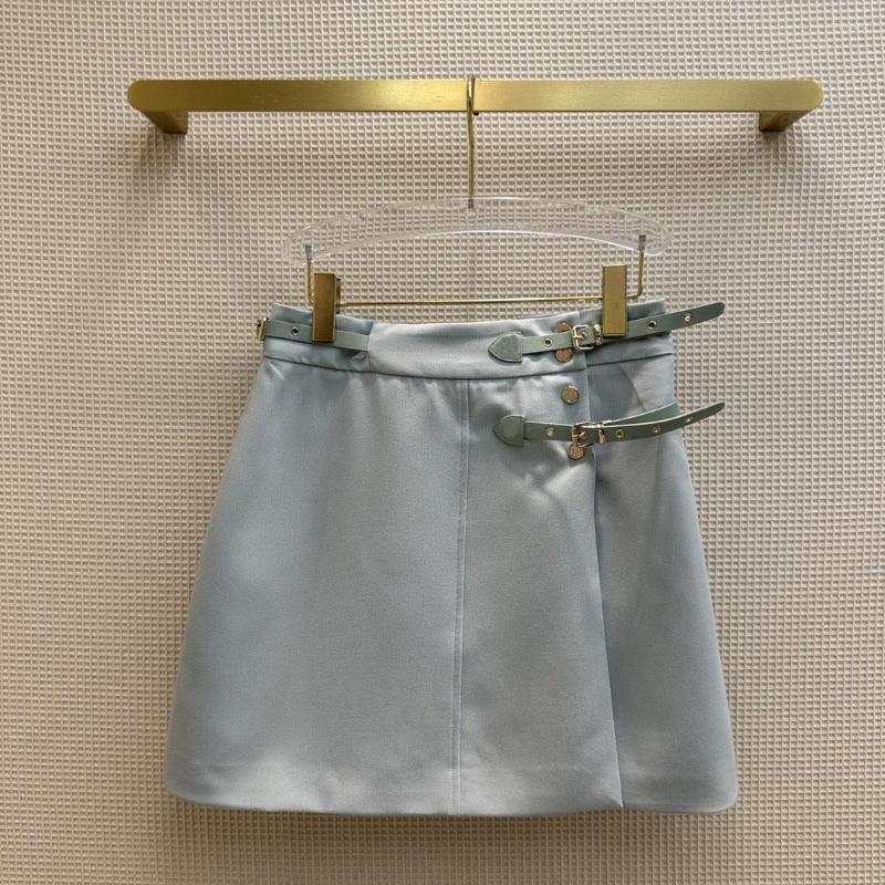 

Skirts Metallic Buckle Trim Half Skirt Grey, Light grey