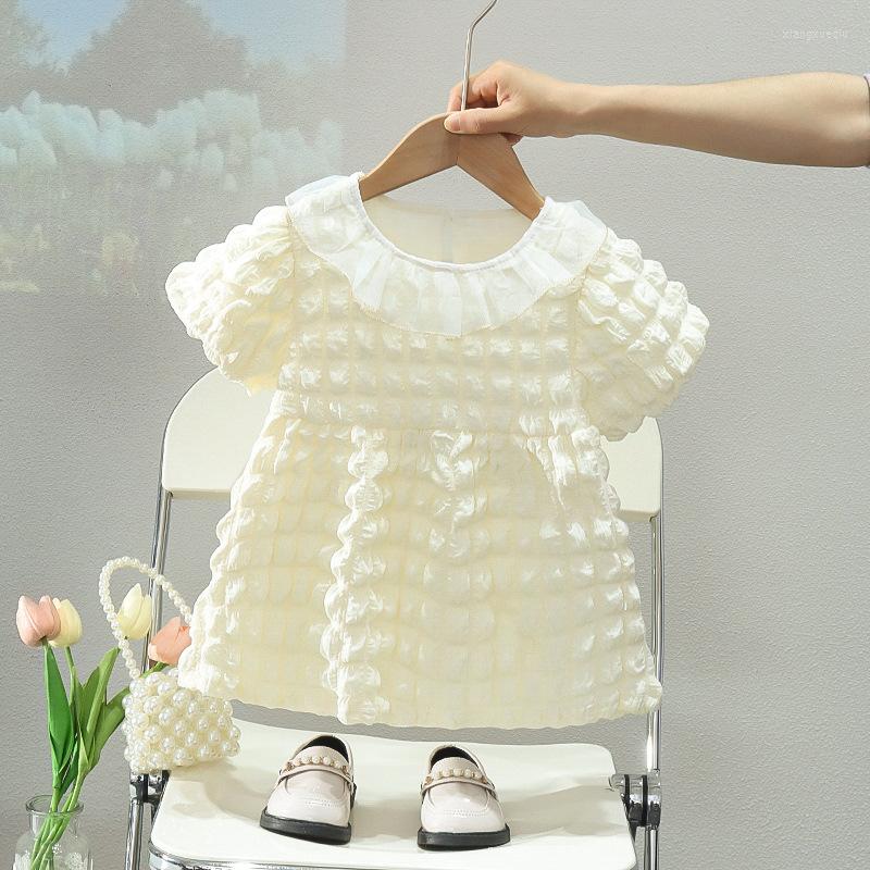 

Girl Dresses Girls' Dress 2023 Little Baby Short Sleeve Princess Clothes Wholesale