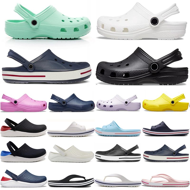 2023 Designer Classic Sandals Clog Buckle slippers croos slides Sandals slippers mens triple black white Khaki pink womens navy blue Waterproof S-image-864199355