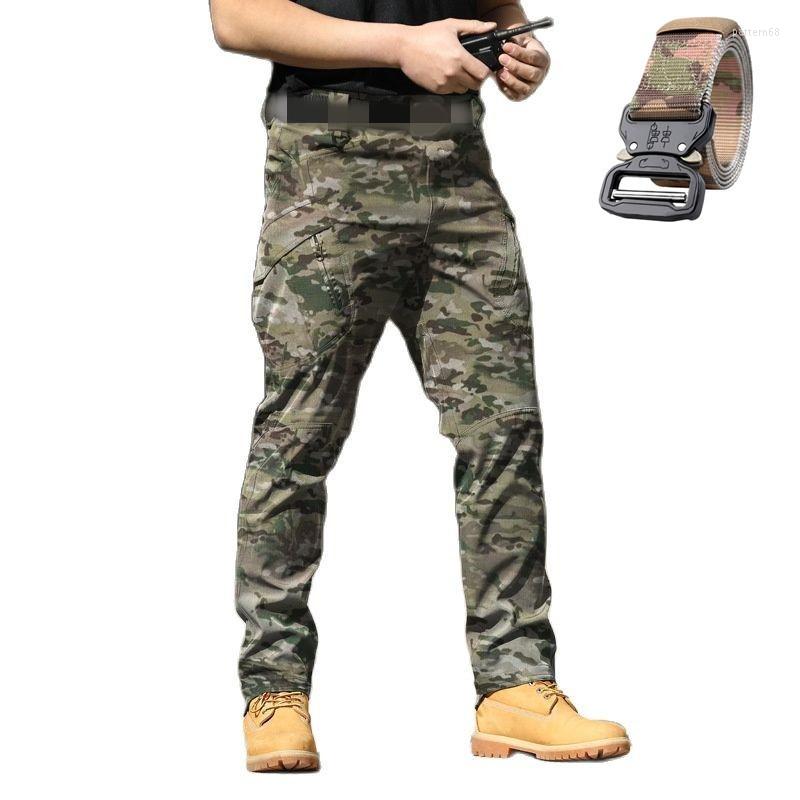 

Men's Pants Gift Belt Unique Special Forces Fans Overalls Stretch Breathable Tactical Multi Pocket Front Zipper Outdoor Casual, Ix9 cp