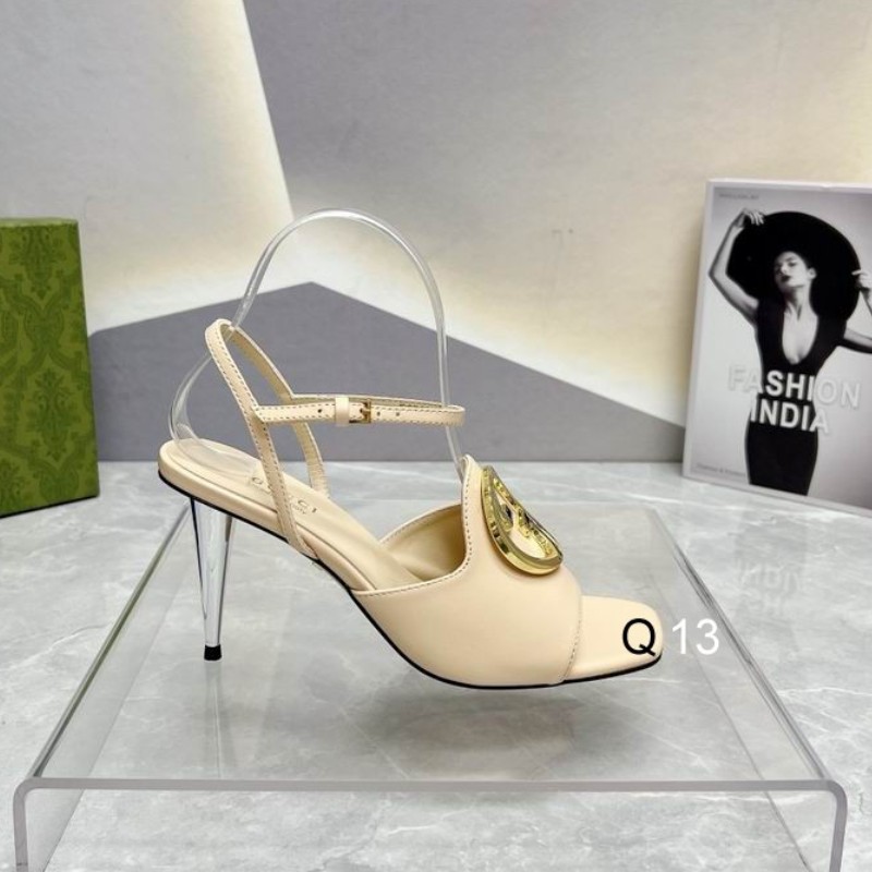 

All-match sandals High-end quality Explosive style High-heeled shoes Banquet dinner All-match styles Factory direct sales, White