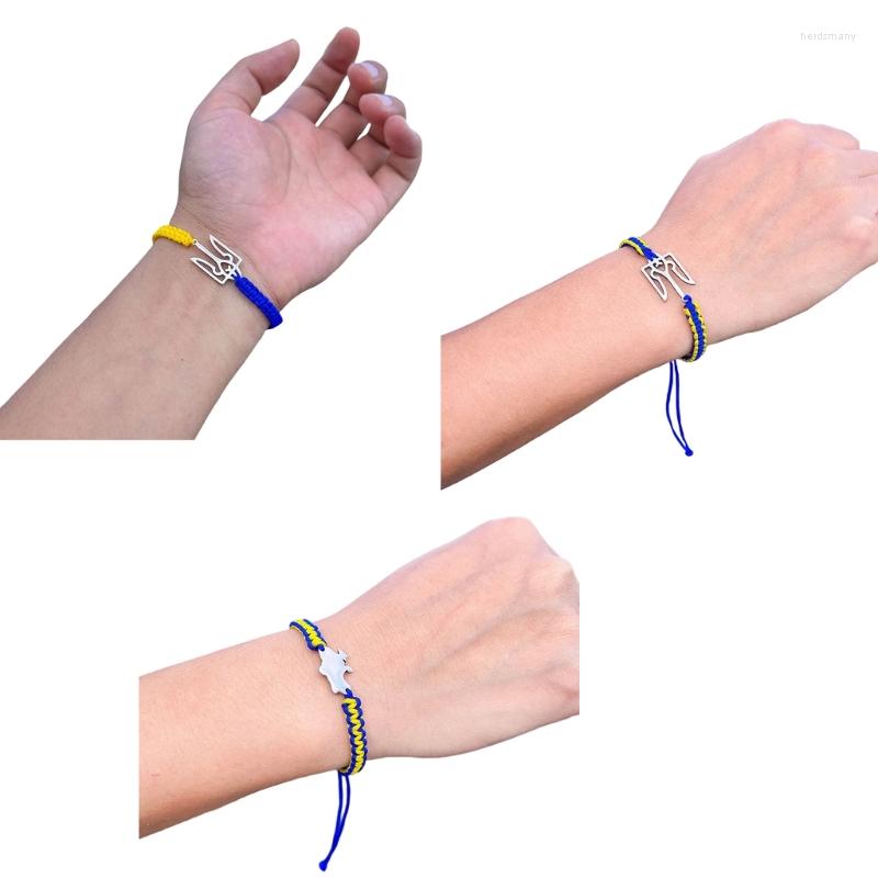 

Link Bracelets H9ED Couple Jewelry String Braided Bracelet Party For Women Men