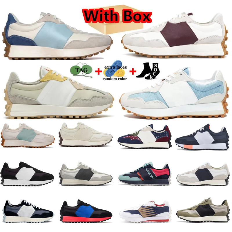 

With Box Designer 327s Running Shoes ports Trainers for Men Women Grey White Black Silver Pride Navy Blue Paisley Jogging Runners Sneakers, 15