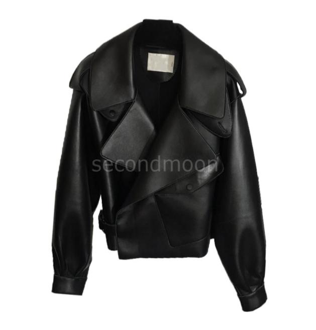 

Mens Genuine Leather Jackets Pure Sheepskin Designers Coat Fashion Streetwear Black Jacket Men Women Motorcycle Coats Clothing7717684
