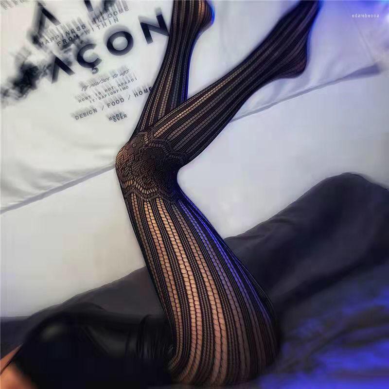 

Women Socks Fashion Hollow Out Women's Sexy Fishnet Stockings Black Lace Jacquard Slim Lolita Tie Pantyhose Thin Nylon Tights