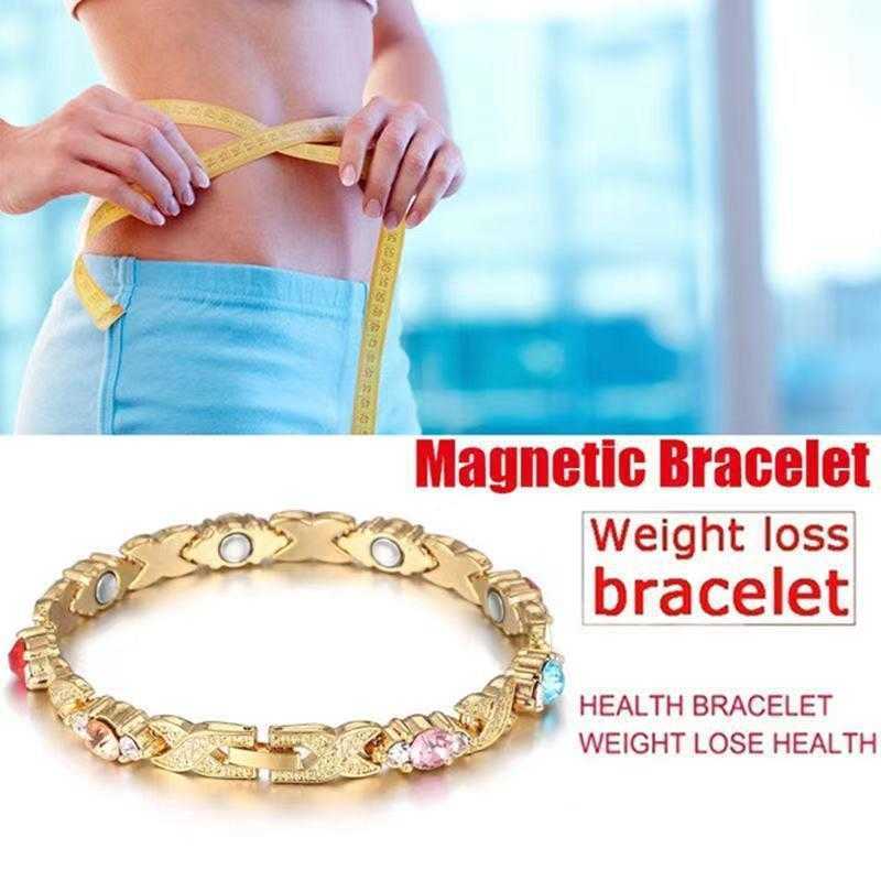 

Fashion Womens Room Gold Diamond Magnet Bracelet Trendy Jewelry