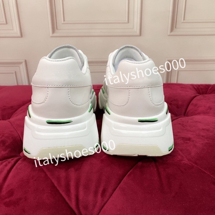 

2023new Casual shoes Designer Italy for Womens Sneaker Leather Embroidered Stripes white Shoe flat platform Walking Sports Trainers, 01