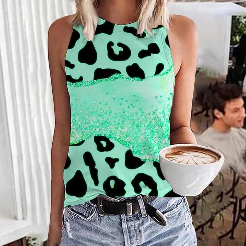 

Women's Tanks Women's Camisole Women Summer Round Neck Sleeveless Pullover Print Casual Versatile Vest Cowl Top For Clothing, Purple