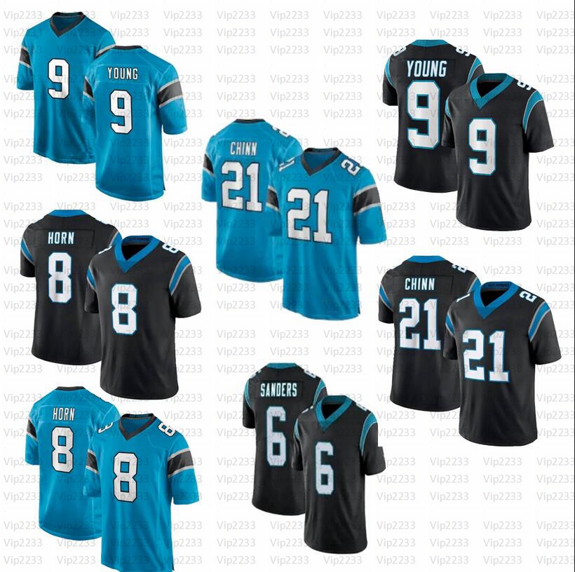 

9 Bryce Young Brian Burns Football Jersey Sanders Carolinas Panther Matt Corral Robbie Anderson Sam Mills Jeremy 21 Chinn, Men