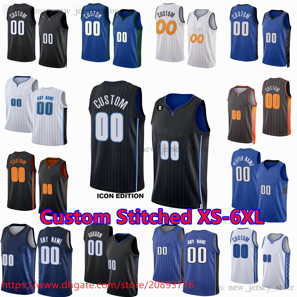 

Custom Stitched XS-6XL Basketball Jersey 5 Paolo Banchero 1 Jonathan Isaac 4 Jalen Suggs Cole Anthony Fultz Bol Bol Franz Wagner Chuma Okeke Moritz Wagner Jerseys, Stitched jerseys