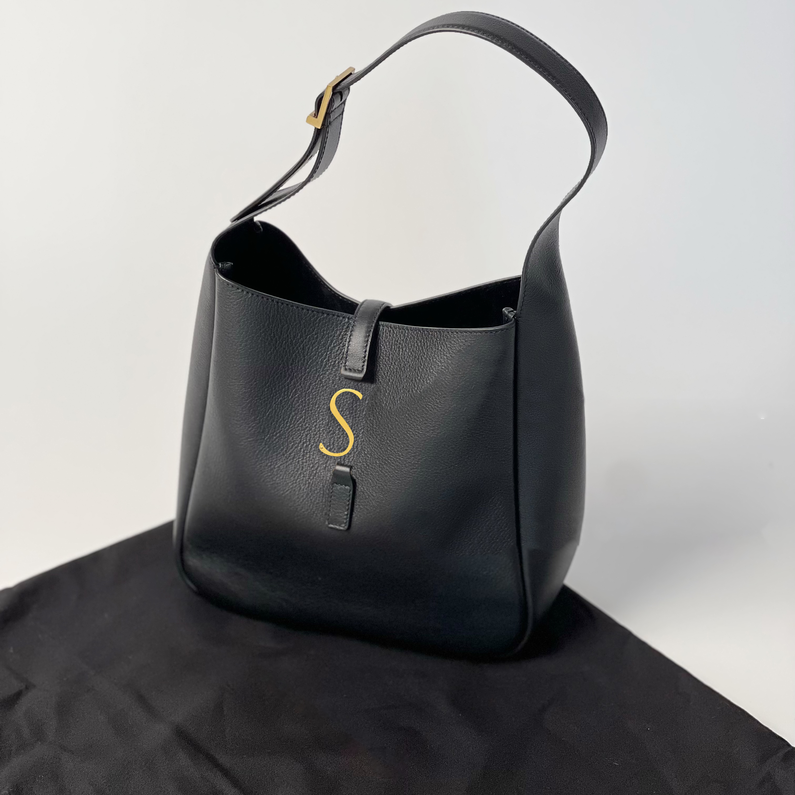 

Woman Genuine leather le5a7 saddle Shoulder Bag Bucket Women's Luxury tote handbag popular man purse wallet crossbody Designer metal letter Y clutch black hand Bags