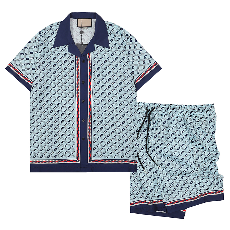 

Mens Designer Tracksuit Mens Casual Shirts short sleeve Geometric print shirt Men Beach Shorts Fashion Swim Short Fit Short Sleeve Variety, 15