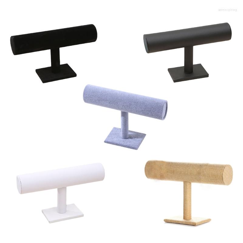 

Jewelry Pouches Bracelet Holder Black Velvet Organizer Stand And Display Watch Organization For Women Home Office