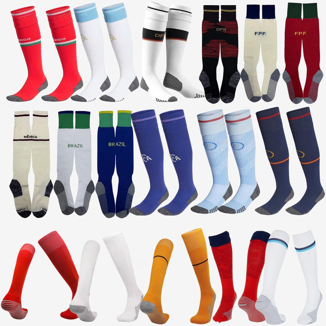 

Italy Sports Socks Argentina Adults Italia Kids National Team Soccer Socks Men Boys 2023 2024 football Portugal Brazils Englands Mexico Japan Germanys Spain French, Brasil home